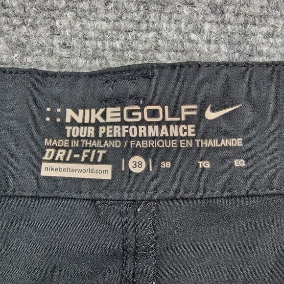 Nike Golf Shorts Mens 38 Black Tour Performance Active Dri-Fit Everyday Casual - Picture 2 of 13